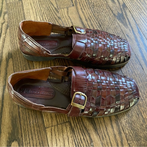 Stacy Adams Woven Leather Closed Toe Sandal - Picture 3 of 7